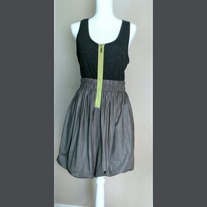 Charlotte Russe Gray Green Racerback Bubble Dress